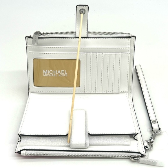 Michael Kors Large Double Zip Wallet Wristlet Dragonfruit (NWT) - Picture 8 of 9